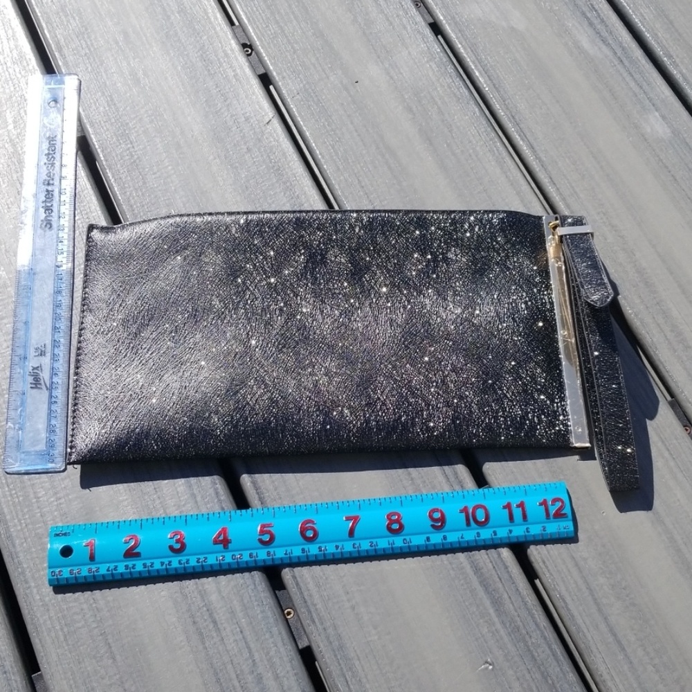 glitter clutch